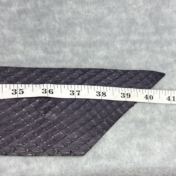 Brutalist Belt Buckle Colin Wilking Snake Asymmetrical Purple Dragon Vintage 70s - Picture 16 of 16